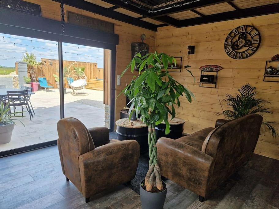 Chalet Industriel Avec Filet Et Spa 索里尼 外观 照片