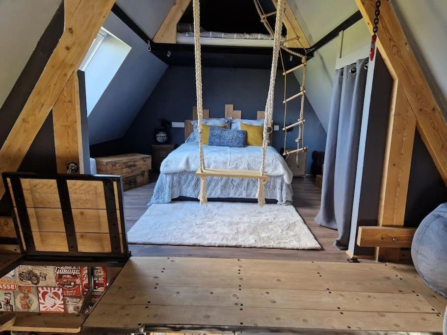 Chalet Industriel Avec Filet Et Spa 索里尼 外观 照片