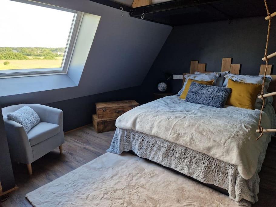 Chalet Industriel Avec Filet Et Spa 索里尼 外观 照片